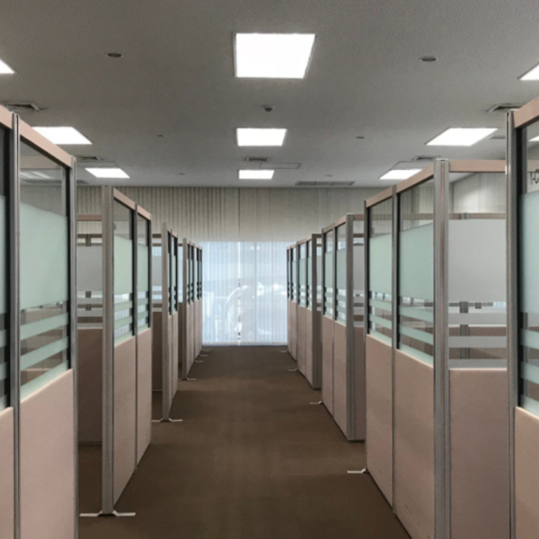 office partitioning, multiple office blocks that have been built