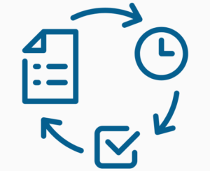 graphic showing full project management